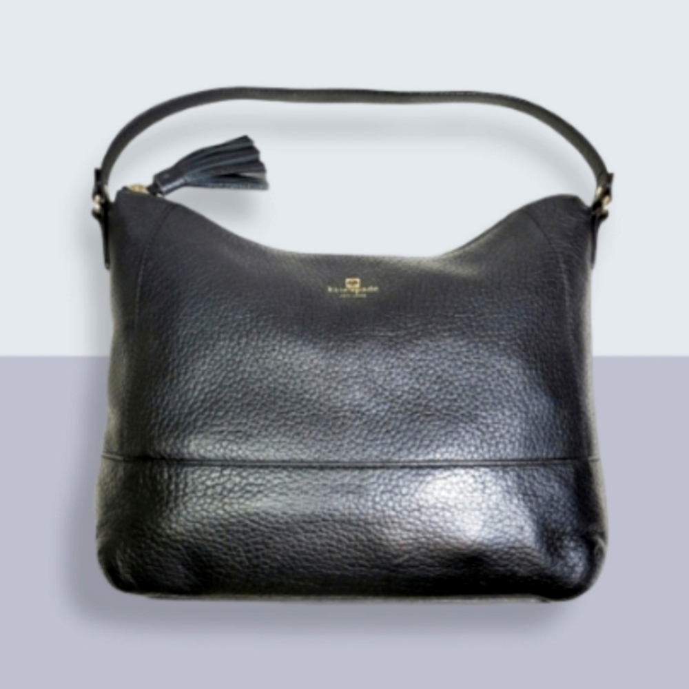 KATE SPADE Black Leather Tote Bag